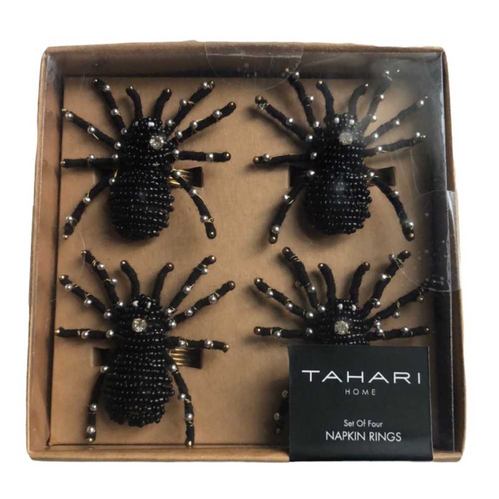 Tahari Spider Halloween Napkin Rings